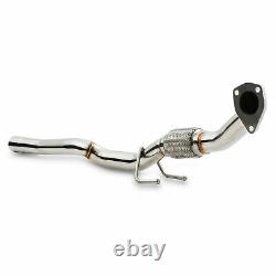 2 Stainless Exhaust De Cat Downpipe For Vw Golf Mk4 Bora 1.9 Tdi Pd Pd130