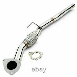 2 Stainless Exhaust De Cat Downpipe For Vw Golf Mk4 Bora 1.9 Tdi Pd Pd130