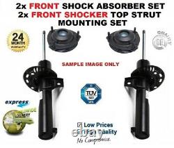 2x FRONT Shock Absorbers + Strut Top Mountings for VW GOLF IV 1.9 TDI 2000-2005