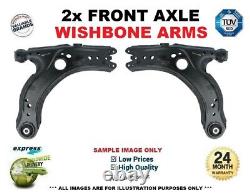 2x Front WISHBONE TRACK CONTROL ARMS for VW GOLF 1.9TDi 4motion 2000-2006