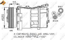 Air Con Compressor for VW Golf TDi 4Motion ASZ 1.9 (11/00-6/05) Genuine NRF