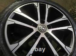 Alloy Wheels 4x Set 17 Inch Et49 Vw Golf Mk7 2.0 Tdi 2012-2016 5g0601025ak