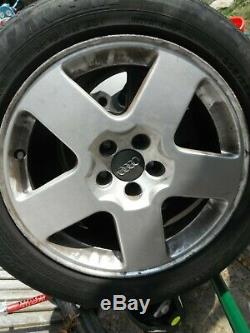 Audi Tt 16 Set4 Alloy Wheels+gud Tyres Golf Mk4 Gti Tdi A3 Vw Skoda 8n0601025c
