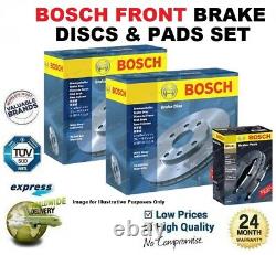 BOSCH FRONT BRAKE DISCS & PADS SET for VW GOLF IV 1.9 TDI 4motion 2000-2005