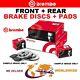 Brembo Drilled Front + Rear Discs + Pads For Vw Golf 1.9 Tdi 4motion 1999-2001