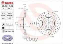 BREMBO Drilled Front BRAKE DISCS + PADS for VW GOLF Variant 1.9 TDI 1999-2006