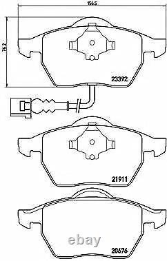 BREMBO Front Axle BRAKE DISCS + BRAKE PADS SET for VW GOLF IV 1.9 TDI 2000-2005