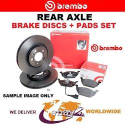 BREMBO Rear Axle BRAKE DISCS + PADS SET for VW GOLF IV 1.9 TDi 4motion 2000-2005