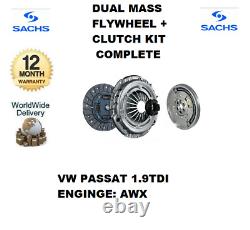 Brand New Vw Passat 1.9tdi Dmf + Clutch Kit + Flywheel Bolts