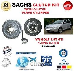 FOR VW GOLF 1.8T GTi 1.9TDi 2.3 2.8 1998ON SACHS CLUTCH KIT incl SLAVE CYLINDER