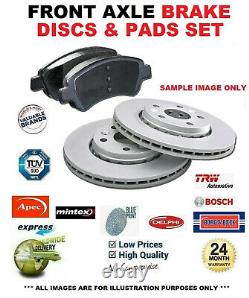 FRONT AXLE BRAKE DISCS and PADS SET for VW GOLF IV Estate 1.9 TDI 2000-2006