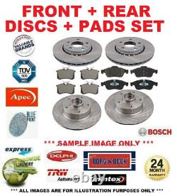 FRONT + REAR AXLE BRAKE DISCS and PADS SET for VW GOLF IV 1.9 TDI 2000-2005