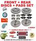 Front + Rear Axle Brake Discs And Pads Set For Vw Golf Iv 1.9 Tdi 2000-2005