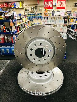For Seat Leon Fr 2.0 Fsi Tdi Tfsi Front Rear Drilled Grooved Brake Discs & Pads