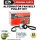 Gates Fan Belt Pulley Kit For Vw Golf Iv Variant 1.9 Tdi 4motion 2000-2006