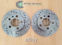 GOLF GT Tdi 150 2001-2004 Front & Rear Drilled Grooved Brake Discs 288mm & 232mm