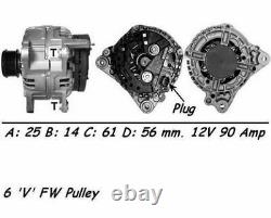 Genuine WAI Alternator for Volkswagen Golf TDi PD ATD / AXR 1.9 (09/01-08/06)