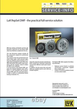 LuK Clutch Kit REPSET DMF fits Audi A1 TDi 1.6 10-15 600000600