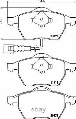 MINTEX Front Axle BRAKE DISCS + BRAKE PADS SET for VW GOLF IV 1.9 TDI 2000-2005