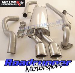 Milltek Leon Cupra 1.9 TDI Exhaust Downpipe & Cat Back Non-Res LOUDER Twin GT80