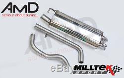 Mk4 Golf 1.9 TDi PD130 Milltek Sport Non Res Cat Back Exhaust System DISCREET