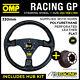 Omp Racing Gp 330mm Steering Wheel & Hub For Vw Golf Mk4 Gti Tdi R32 98-04