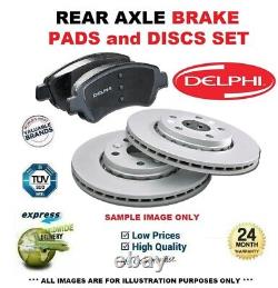 Rear Axle BRAKE DISCS + PADS SET for VW GOLF IV Variant 1.9TDi 4motion 2000-2006
