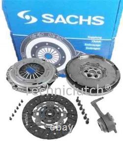 Sachs Dual Mass Flywheel Dmf And Clutch Kit With Csc, Bolts Vw Golf 1.9 Tdi 130