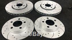 Seat Leon 2.0 Tdi Tsi Tfsi Fr Front Rear Drilled Grooved Brake Discs Brembo Pads