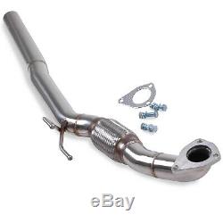 Stainless Race Exhaust De Cat Bypass Decat Downpipe For Vw Golf Bora Mk4 1.9tdi