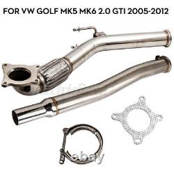 Stainless Steel Exhaust Decat DE CAT Downpipe For VW Golf MK4 MK5 1.9 2.0 TDI UK