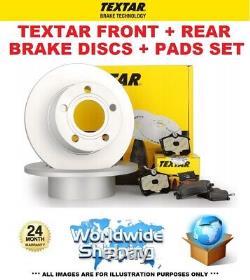 TEXTAR FRONT + REAR DISCS + PADS for VW GOLF Variant 1.9 TDI 4motion 2000-2006
