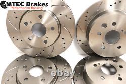 VW Golf 1.9GT TDi 110bhp 97-99 Front Rear Brake Discs & Pads Drilled Grooved