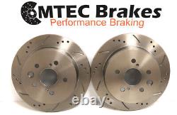 VW Golf 1.9GT TDi 110bhp 97-99 Front Rear Brake Discs & Pads Drilled Grooved