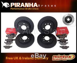 VW Golf 1.9 GT TDi 150bhp mk4 Front Rear Brake Discs Dimpled Grooved & Pads