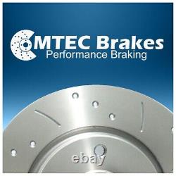 VW Golf Estate 1.9TDi 100bhp 01-05 Front Rear Brake Discs & Pads Drilled Grooved