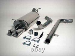VW Golf MK4 1.8T 1.9TDI Jetex 2.75 Cat back Exhaust Non Res + Twin Tails Tips