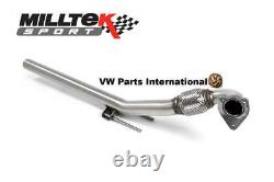 VW Golf MK4 1.9 TDI Milltek Sport 2.5 Large Bore Downpipe Exhaust inc De Cat