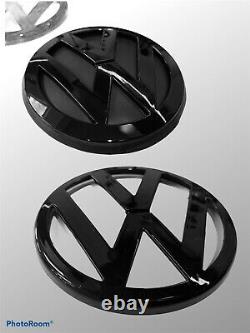 VW Golf MK4 Badges R32 R GTI TDI Gloss Black Badge SET Emblem Logo Front Grill