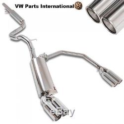 VW Golf MK4 GTI TDI Beetle Performance Cat Back Exhaust System Twin Tails Tips