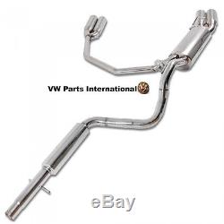 VW Golf MK4 GTI TDI Beetle Performance Cat Back Exhaust System Twin Tails Tips
