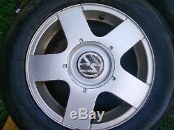 VW Golf MK4 TDI Alloy Wheel Rims Part Worn TYRE FULL SET 195/65R15 6J X 15
