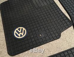 VW MK3 Rubber Floor Mats Set Golf Jetta GTI TDI MK4 OEM Volkswagen MK2 MK4 Black