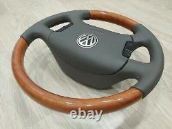 VW Passat B5 B5.5 W8 Wood Wooden Steering wheel Multifunction Golf MK4 Jetta GLI