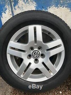 Volkswagen Golf Mk4 Gti Tdi Set Of 15 Inch Alloy Wheels & Tyres 1j0601025Q 5x100