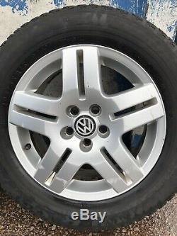 Volkswagen Golf Mk4 Gti Tdi Set Of 15 Inch Alloy Wheels & Tyres 1j0601025Q 5x100