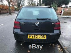 Volkswagen VW GOLF MK4 130 GT TDI BLACK Leather heated seats climate control