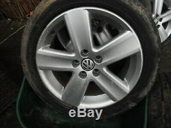 Vw Beetle 16 Alloy Wheels+tyres Golf Passat Mk4 Gti Tdi 6q0601025s Audi Skoda