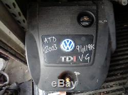 Vw Golf Mk4 1.9 Tdi Engine Atd Fully Tested & Checked 2001 2005 91,119 Miles