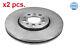 X2 Pcs Front Brake Disc Rotos X2 Pcs Set 115 521 1051 Meyle I